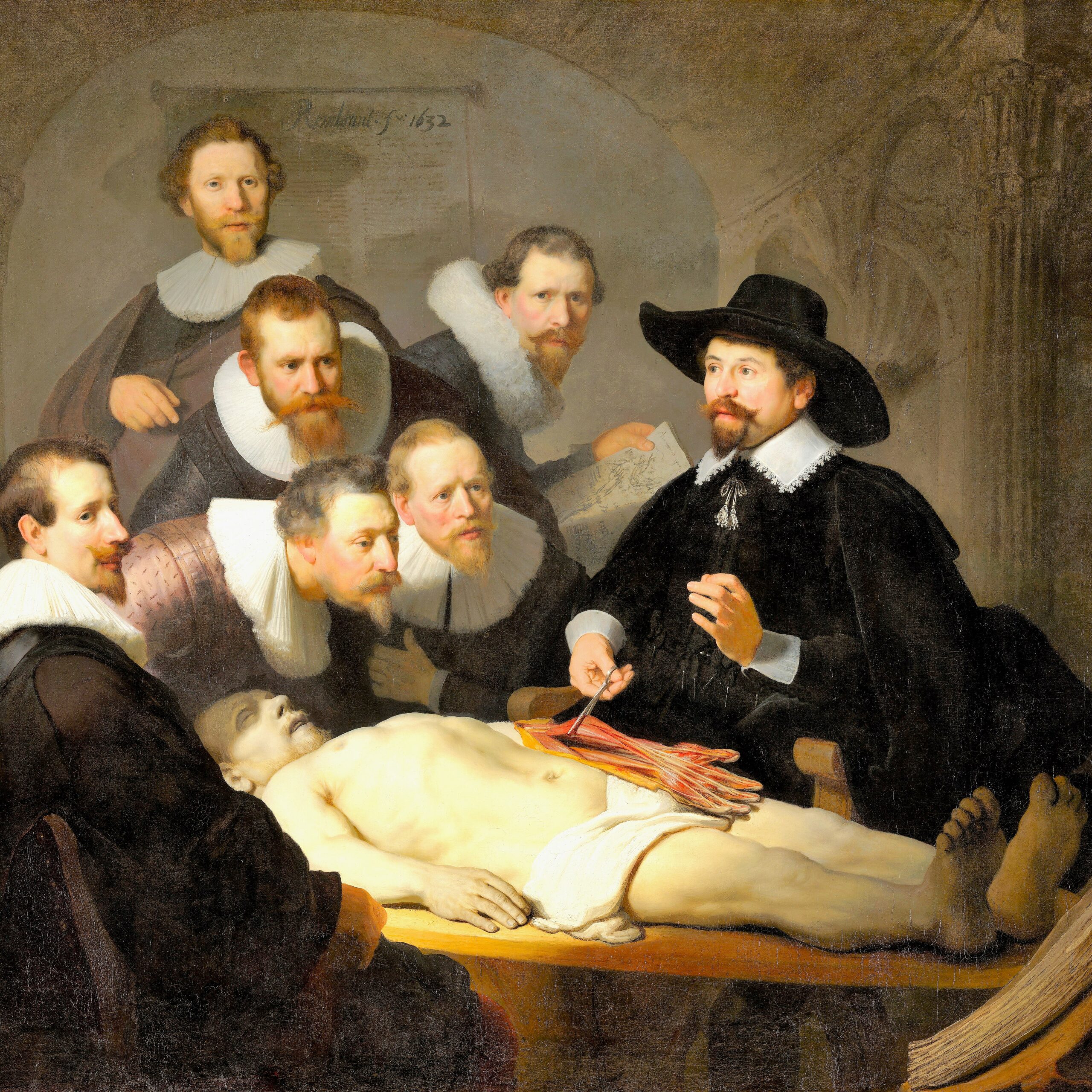 Rembrandt_-_The_Anatomy_Lesson_of_Dr_Nicolaes_Tulp (002) carré